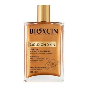 روغن شاین دار بیوکسین سری gold on skin برای صورت، بدن و مو حجم 100 میل