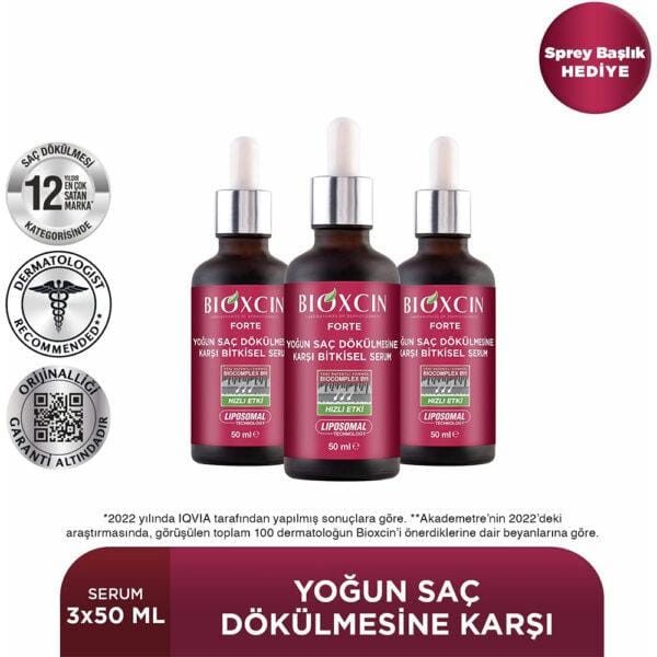 پک 3 عددی سرم ضد ریزش مو فورت بیوکسین Bioxcin Forte