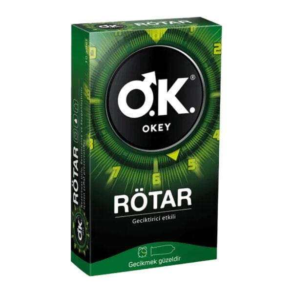 کاندوم اوکی مدل Rotar بسته 10 عددی