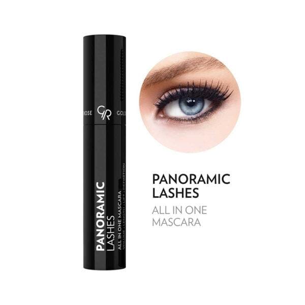 ریمل مژه گلدن رز مدل Panoramic Lashes حجم 13 میل