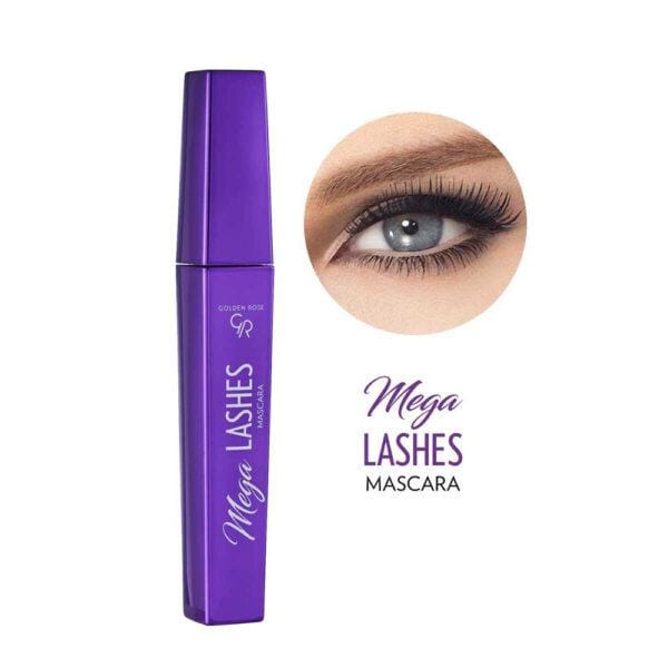 ریمل بلند کننده مژه گلدن رز Golden Rose مدل Mega Lashes حجم 12 میل